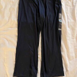 Womens Paiva brand wide WB crop pants, Medium, Black, New w/ tags, elastic waist